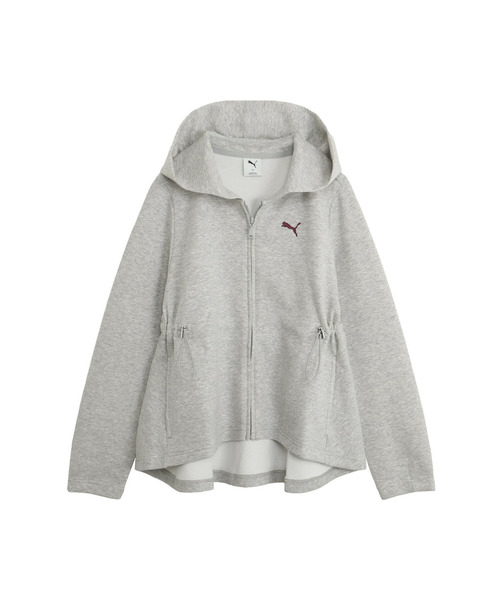PUMA(プーマ)の「PUMA プーマ ウィメンズ ESS エレベーテッド MX フルジップ フーディ DK(ジャージ・レディース・ライトグレー/ブラック・MEDIUM/LARGE/X-LARGE)」の14枚目の写真