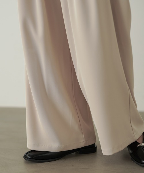 Bou Jeloud(ブージュルード)の「イージーワイドパンツ(その他パンツ・レディース・ベージュ/オフホワイト/チャコールグレー・FREE)」の12枚目の写真