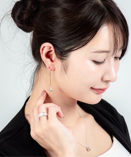 RAGBAG STUDIO(ラグバッグストゥディオズ)の「【RagBag/ラグバッグ】シルバー ピアス Datura Long Drop Earrings(ピアス(両耳用)・レディース・シルバー・FREE)」の5枚目の写真
