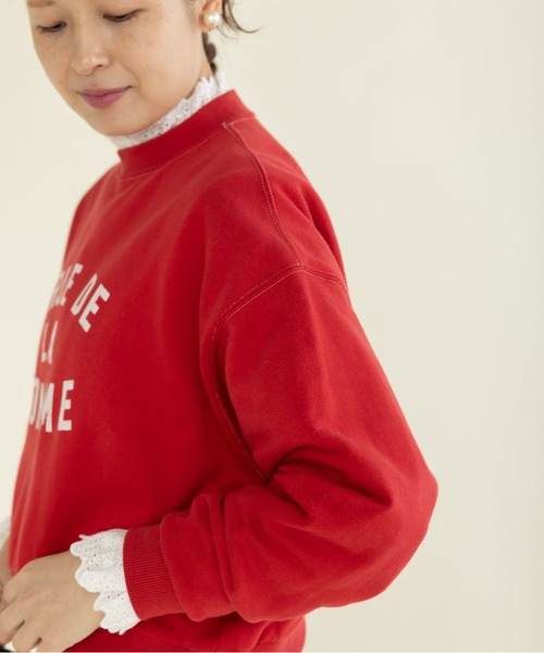 CHILD WOMAN(チャイルドウーマン)の「3 RUE DE LA POMMEショート丈スウェットプルオーバー(スウェット・レディース・ブルー/レッド/ネイビー/アイボリー・FREE)」の16枚目の写真