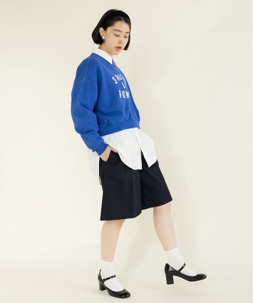 CHILD WOMAN(チャイルドウーマン)の「3 RUE DE LA POMMEショート丈スウェットプルオーバー(スウェット・レディース・ブルー/レッド/ネイビー/アイボリー・FREE)」の11枚目の写真