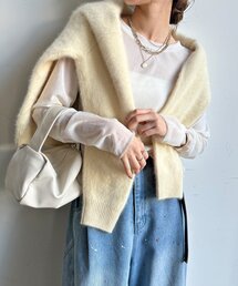 チュールフロッキーシアー切替TEE
