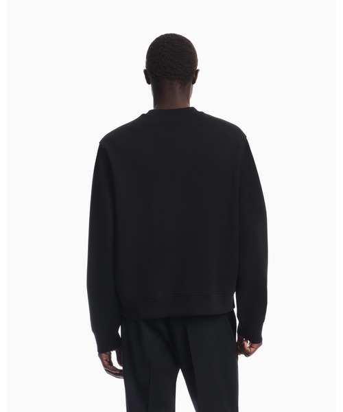 EMPORIO ARMANI(エンポリオアルマーニ)の「<オンライン限定>【エンポリオ アルマーニ】レギュラーフィット スウェットシャツ ダブルジャージー(スウェット・メンズ・ネイビー/オフホワイト/ブラック・MEDIUM/LARGE/X-SMALL/X-LARGE/SMALL)」の6枚目の写真