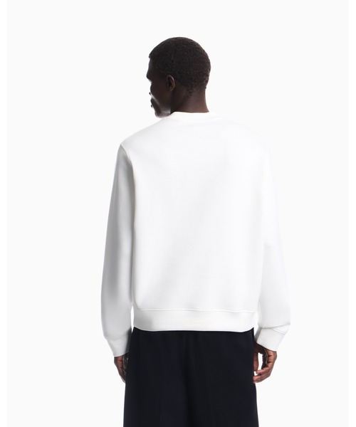 EMPORIO ARMANI(エンポリオアルマーニ)の「<オンライン限定>【エンポリオ アルマーニ】レギュラーフィット スウェットシャツ ダブルジャージー(スウェット・メンズ・ネイビー/オフホワイト/ブラック・MEDIUM/LARGE/X-SMALL/X-LARGE/SMALL)」の14枚目の写真