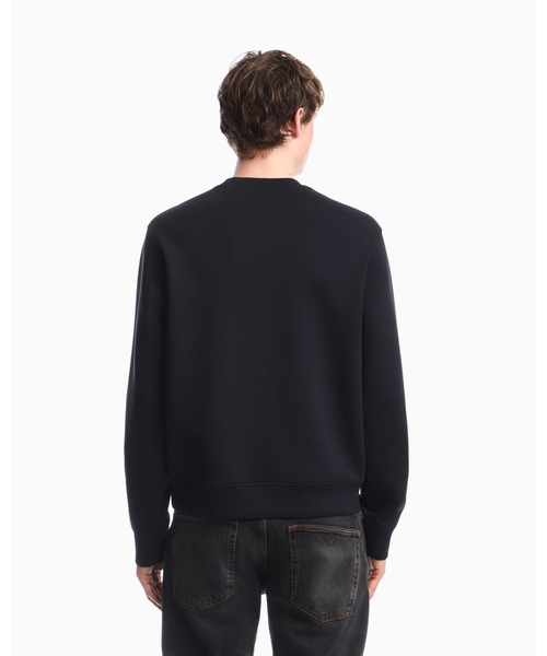 EMPORIO ARMANI(エンポリオアルマーニ)の「<オンライン限定>【エンポリオ アルマーニ】レギュラーフィット スウェットシャツ ダブルジャージー(スウェット・メンズ・ネイビー/オフホワイト/ブラック・MEDIUM/LARGE/X-SMALL/X-LARGE/SMALL)」の9枚目の写真