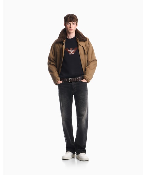 EMPORIO ARMANI(エンポリオアルマーニ)の「<オンライン限定>【エンポリオ アルマーニ】レギュラーフィット スウェットシャツ ダブルジャージー(スウェット・メンズ・ネイビー/オフホワイト/ブラック・MEDIUM/LARGE/X-SMALL/X-LARGE/SMALL)」の11枚目の写真