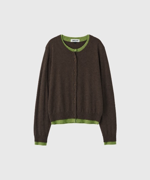 GENERAL IDEA(ジェネラルアイデア)の「【GENERAL IDEA】ダブルレイヤードクルーネックカーディガン / DOUBLE LAYERED CREW NECK CARDIGAN(カーディガン/ボレロ・レディース・ブラック/グレー/ダークブラウン・L/M/S)」の20枚目の写真