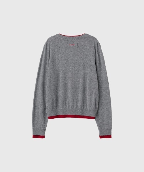 GENERAL IDEA(ジェネラルアイデア)の「【GENERAL IDEA】ダブルレイヤードクルーネックカーディガン / DOUBLE LAYERED CREW NECK CARDIGAN(カーディガン/ボレロ・レディース・ブラック/グレー/ダークブラウン・L/M/S)」の14枚目の写真