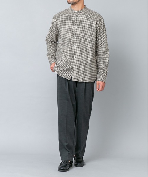 URBAN RESEARCH ROSSO MEN(アーバンリサーチロッソメン)の「『抗菌 / 防臭』アーバンリラックスバンドカラーネルシャツ(シャツ/ブラウス・メンズ・グレー/ベージュ系その他/ブルー系その他/ネイビー/ブラック/ブラウン系その他/アイボリー/グレー系その他・MEDIUM/X-LARGE/SMALL/LARGE)」の19枚目の写真