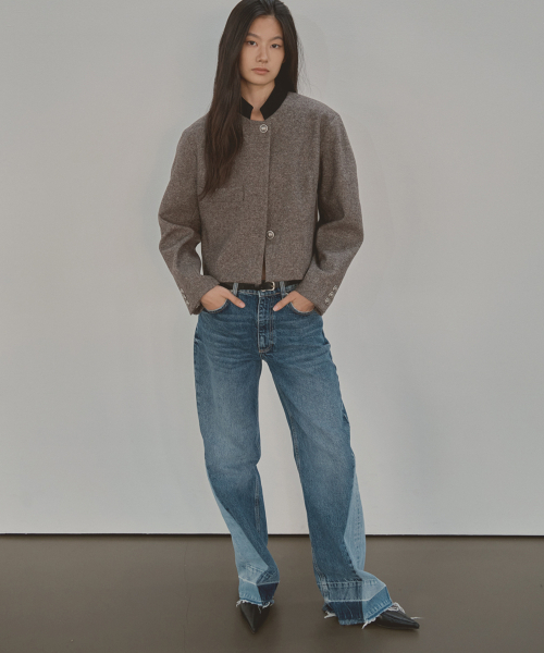 SIGREAT(シグレート)の「CLASSIC VOLUME WOOL JACKET_BROWN(テーラードジャケット・レディース・ブラウン・FREE)」の4枚目の写真