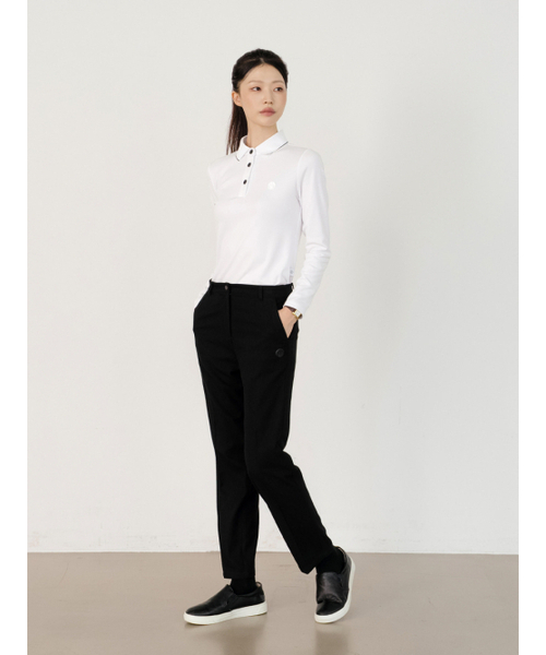 NITINA（ニティナ）の「エアロフィット 長袖襟付きTシャツ WH（Tシャツ/カットソー・レディース・ホワイト・SMALL/MEDIUM）」の4枚目の写真