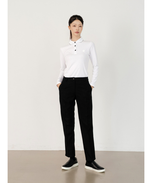 NITINA（ニティナ）の「エアロフィット 長袖襟付きTシャツ WH（Tシャツ/カットソー・レディース・ホワイト・SMALL/MEDIUM）」の6枚目の写真