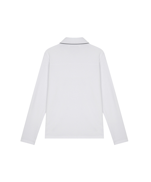 NITINA（ニティナ）の「エアロフィット 長袖襟付きTシャツ WH（Tシャツ/カットソー・レディース・ホワイト・SMALL/MEDIUM）」の8枚目の写真