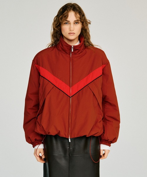 PRANK PROJECT(プランクプロジェクト)の「【2026Winter Pre-Order】パデッドウィンドブレーカー / Padded Windbreaker(ナイロンジャケット・レディース・レッド/ベージュ/ブラック・FREE)」の3枚目の写真
