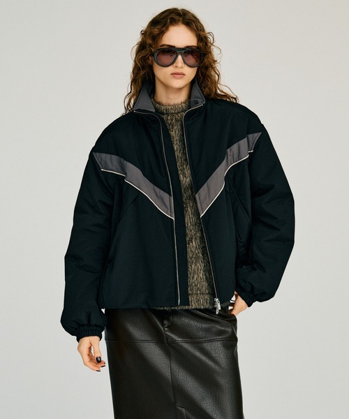 PRANK PROJECT(プランクプロジェクト)の「【2026Winter Pre-Order】パデッドウィンドブレーカー / Padded Windbreaker(ナイロンジャケット・レディース・レッド/ベージュ/ブラック・FREE)」の1枚目の写真