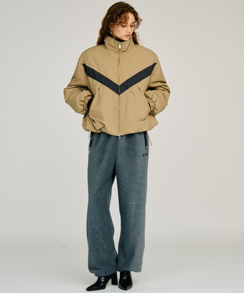 PRANK PROJECT(プランクプロジェクト)の「【2026Winter Pre-Order】パデッドウィンドブレーカー / Padded Windbreaker(ナイロンジャケット・レディース・レッド/ベージュ/ブラック・FREE)」の5枚目の写真