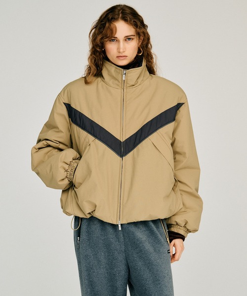 PRANK PROJECT(プランクプロジェクト)の「【2026Winter Pre-Order】パデッドウィンドブレーカー / Padded Windbreaker(ナイロンジャケット・レディース・レッド/ベージュ/ブラック・FREE)」の10枚目の写真