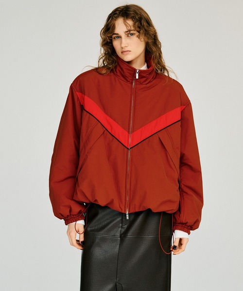PRANK PROJECT(プランクプロジェクト)の「【2026Winter Pre-Order】パデッドウィンドブレーカー / Padded Windbreaker(ナイロンジャケット・レディース・レッド/ベージュ/ブラック・FREE)」の11枚目の写真