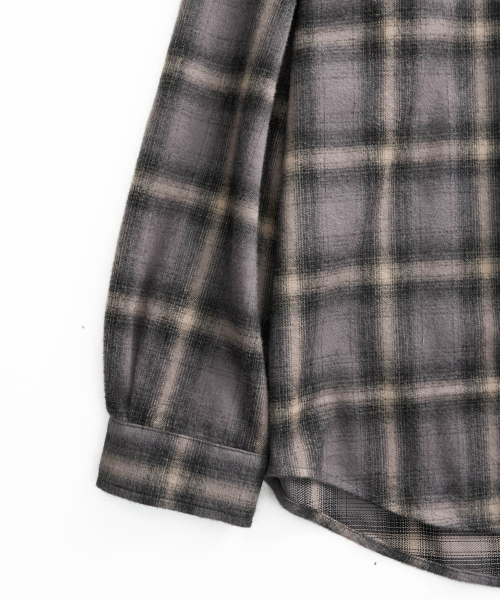999HUMANITY（999ヒューマニティ）の「EASY CHECK SHIRT V20 (グレー)（シャツ/ブラウス・レディース・その他・1(S)/2(M)/3(L)）」の5枚目の写真