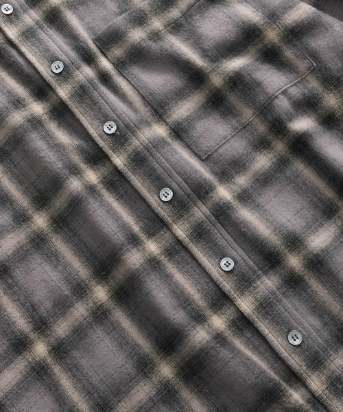 999HUMANITY（999ヒューマニティ）の「EASY CHECK SHIRT V20 (グレー)（シャツ/ブラウス・レディース・その他・1(S)/2(M)/3(L)）」の6枚目の写真