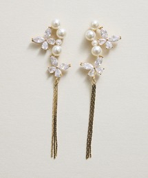 Zoule ゾーラ:artisanal pearl butterfly パール 蝶 チョウ ナビ ピアス