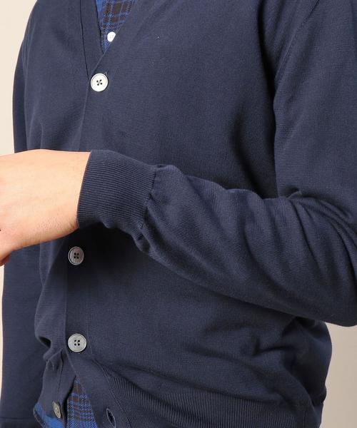 BEAUTY&YOUTH UNITED ARROWS(ビューティーアンドユースユナイテッドアローズ)の「BY イタリーヤーン コットン Vカーディガン◆(カーディガン/ボレロ・メンズ・ブラック/グレー/ネイビー・SMALL/X-LARGE/MEDIUM/LARGE)」の9枚目の写真