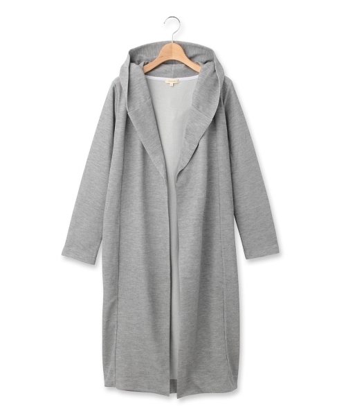 HusHusH（ハッシュアッシュ）の「サカリバフーデッドロングカーディガン（カーディガン/ボレロ・レディース・ブルー/ホワイト/カーキ/グレー・02/03）」の2枚目の写真