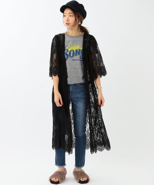 Another Edition（アナザーエディション）の「レースロングワンピース/ AEMFC LACE LONG OP◆（ワンピース・レディース・オフホワイト/ブラック/ベージュ・フリー）」の3枚目の写真