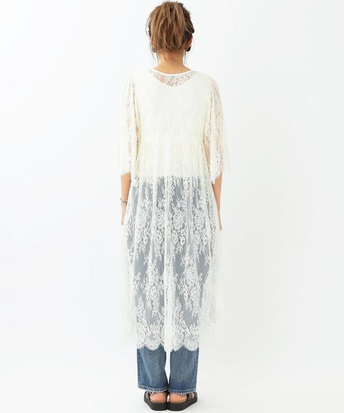 Another Edition（アナザーエディション）の「レースロングワンピース/ AEMFC LACE LONG OP◆（ワンピース・レディース・オフホワイト/ブラック/ベージュ・フリー）」の4枚目の写真