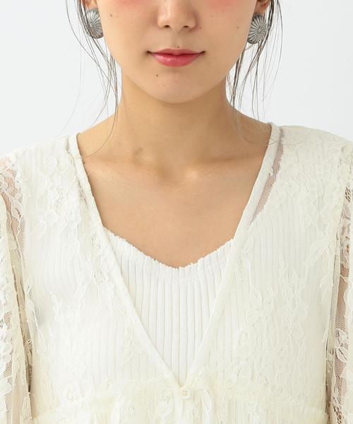 Another Edition（アナザーエディション）の「レースロングワンピース/ AEMFC LACE LONG OP◆（ワンピース・レディース・オフホワイト/ブラック/ベージュ・フリー）」の7枚目の写真