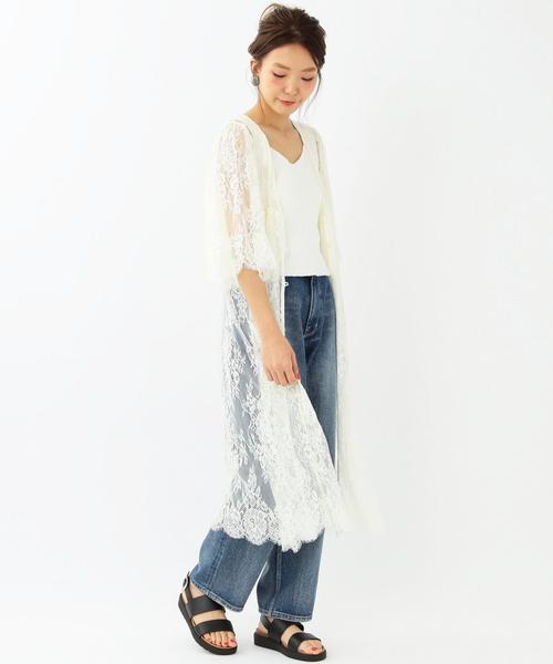 Another Edition（アナザーエディション）の「レースロングワンピース/ AEMFC LACE LONG OP◆（ワンピース・レディース・オフホワイト/ブラック/ベージュ・フリー）」の13枚目の写真