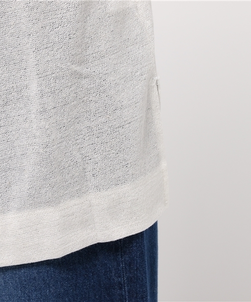 LBC（エルビーシー）の「コットンリネンカーディガン （カーディガン/ボレロ・レディース・ネイビー/オフホワイト/ライトグレー・LARGE/MEDIUM）」の9枚目の写真