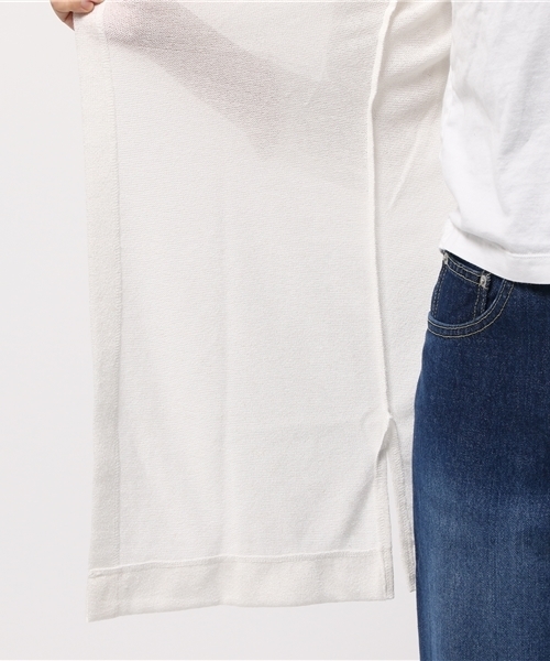 LBC（エルビーシー）の「コットンリネンカーディガン （カーディガン/ボレロ・レディース・ネイビー/オフホワイト/ライトグレー・LARGE/MEDIUM）」の10枚目の写真