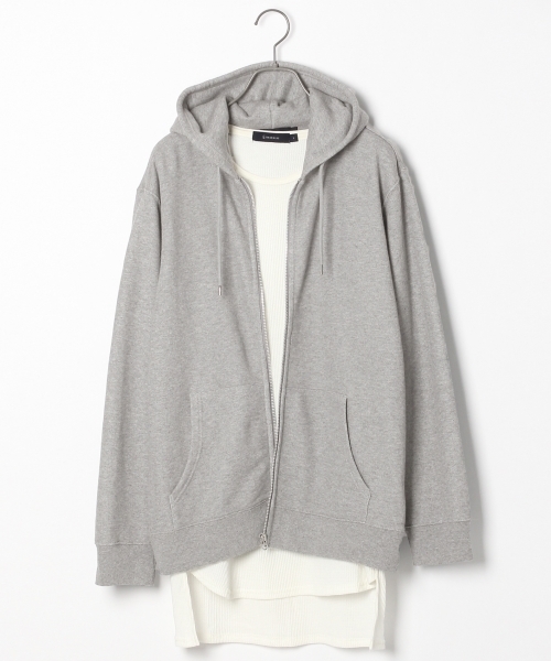RAGEBLUE（レイジブルー）の「＜KARUTSUMUGI糸使用＞スウェットZIPパーカ/735252（パーカー・メンズ・グレー/ブラック/オリーブ・LARGE/MEDIUM）」の3枚目の写真