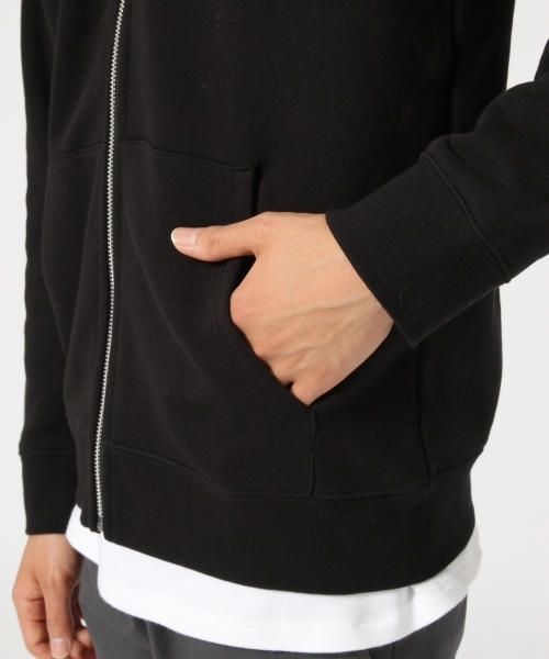 RAGEBLUE（レイジブルー）の「＜KARUTSUMUGI糸使用＞スウェットZIPパーカ/735252（パーカー・メンズ・グレー/ブラック/オリーブ・LARGE/MEDIUM）」の6枚目の写真