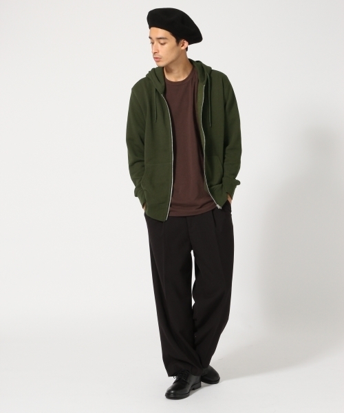 RAGEBLUE（レイジブルー）の「＜KARUTSUMUGI糸使用＞スウェットZIPパーカ/735252（パーカー・メンズ・グレー/ブラック/オリーブ・LARGE/MEDIUM）」の9枚目の写真