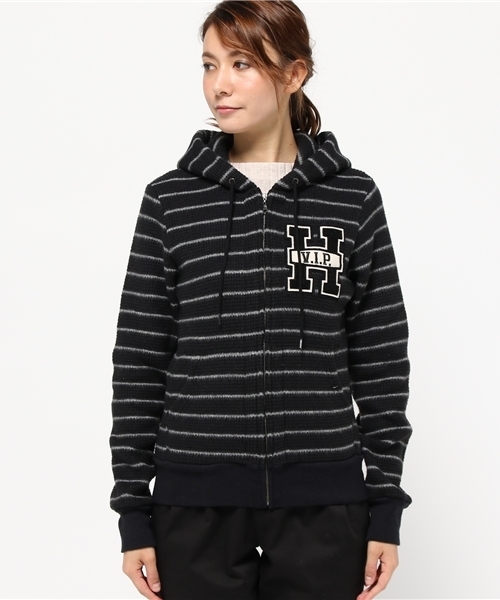 HYSTERIC GLAMOUR(ヒステリックグラマー)の「H V.I.Pワッペン PK(パーカー・レディース・ホワイト/トップグレー/ブラック・FREE)」の18枚目の写真