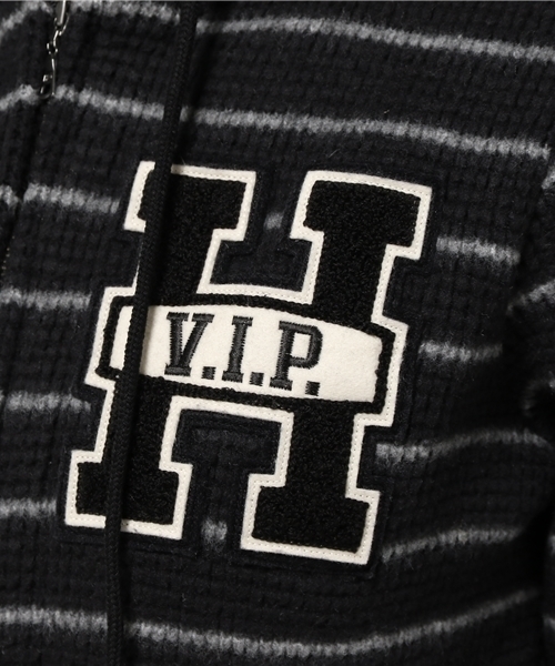 HYSTERIC GLAMOUR(ヒステリックグラマー)の「H V.I.Pワッペン PK(パーカー・レディース・ホワイト/トップグレー/ブラック・FREE)」の11枚目の写真