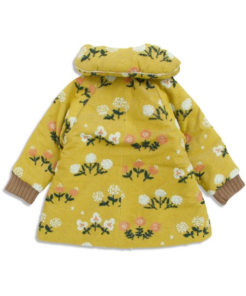 apres les cours（アプレレクール）の「花柄ジャガードアウター（ダウンジャケット/コート・キッズ・ネイビー/マスタード・80/120/100/90/110/130）」の12枚目の写真