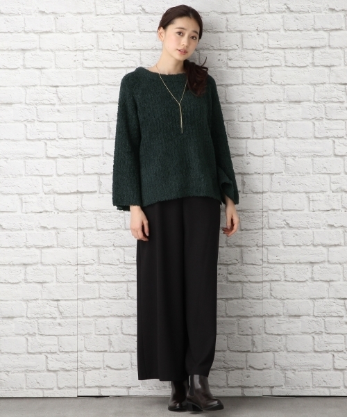 LEPSIM（レプシィム）の「3Gクルーネックフェザープルオーバー　742592（ニット/セーター・レディース・オフホワイト/グリーン/ネイビー・FREE）」の4枚目の写真