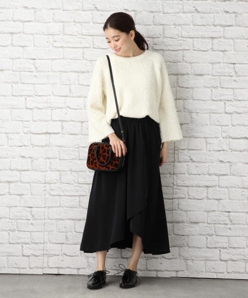 LEPSIM（レプシィム）の「3Gクルーネックフェザープルオーバー　742592（ニット/セーター・レディース・オフホワイト/グリーン/ネイビー・FREE）」の6枚目の写真