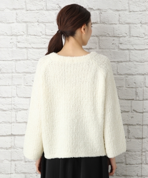 LEPSIM（レプシィム）の「3Gクルーネックフェザープルオーバー　742592（ニット/セーター・レディース・オフホワイト/グリーン/ネイビー・FREE）」の8枚目の写真