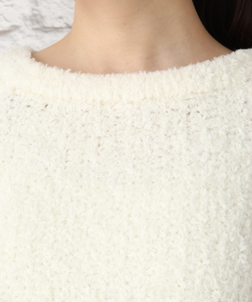 LEPSIM（レプシィム）の「3Gクルーネックフェザープルオーバー　742592（ニット/セーター・レディース・オフホワイト/グリーン/ネイビー・FREE）」の9枚目の写真