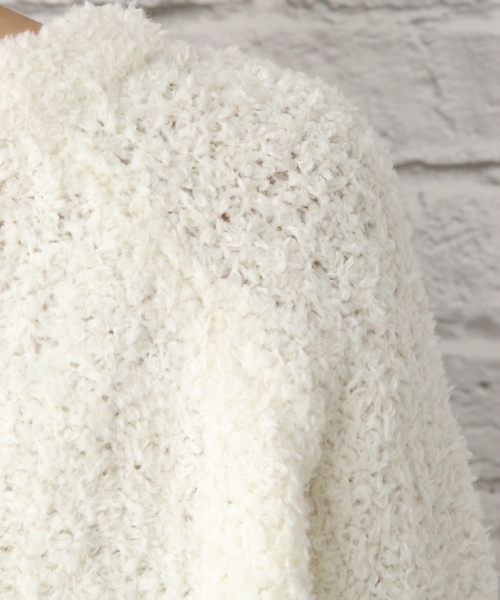 LEPSIM（レプシィム）の「3Gクルーネックフェザープルオーバー　742592（ニット/セーター・レディース・オフホワイト/グリーン/ネイビー・FREE）」の14枚目の写真