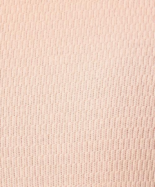 BEAUTY&YOUTH UNITED ARROWS（ビューティーアンドユースユナイテッドアローズ）の「BY サーマルメッシュ Uネックカットソー ◆（Tシャツ/カットソー・レディース・ホワイト/ライトグレー/ライトピンク/オリーブ・FREE）」の9枚目の写真