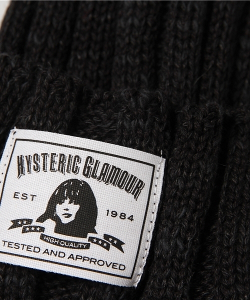 HYSTERIC GLAMOUR（ヒステリックグラマー）の「WARREN SCOTT×HYSTERIC/リブワッチキャップ（ニットキャップ/ビーニー・レディース・ホワイト/ピンク/オレンジ/ブルー/ブラック・FREE）」の6枚目の写真