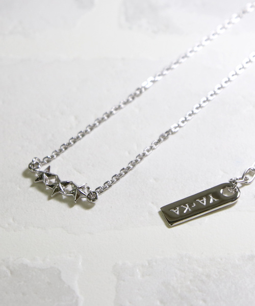 YArKA（ヤーカ）の「【YArKA/ヤーカ】silver925 star jewelry collecttion　3star simple necklace [chast4]/スタージュエリーコレクション 3スターシンプルネックレス（ネックレス・メンズ・シルバー/ブラック/ゴールド・FREE）」の3枚目の写真