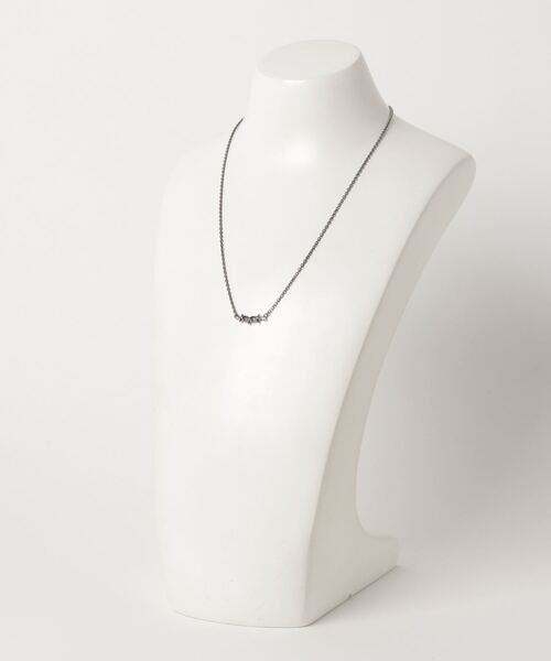YArKA（ヤーカ）の「【YArKA/ヤーカ】silver925 star jewelry collecttion　3star simple necklace [chast4]/スタージュエリーコレクション 3スターシンプルネックレス（ネックレス・メンズ・シルバー/ブラック/ゴールド・FREE）」の5枚目の写真