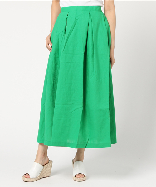 Re:EDIT（リエディ）の「コットンリネンフレアスカート（スカート・レディース・グレー/ブルー/ベージュ/オレンジ/ネイビー/レッド/グリーン/ブラック/ワイン/カーキ・LARGE/MEDIUM）」の6枚目の写真