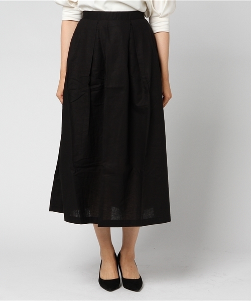 Re:EDIT（リエディ）の「コットンリネンフレアスカート（スカート・レディース・グレー/ブルー/ベージュ/オレンジ/ネイビー/レッド/グリーン/ブラック/ワイン/カーキ・LARGE/MEDIUM）」の11枚目の写真